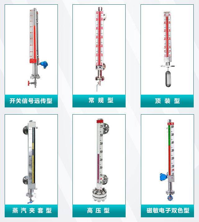 蓄水池液位計產品分類圖